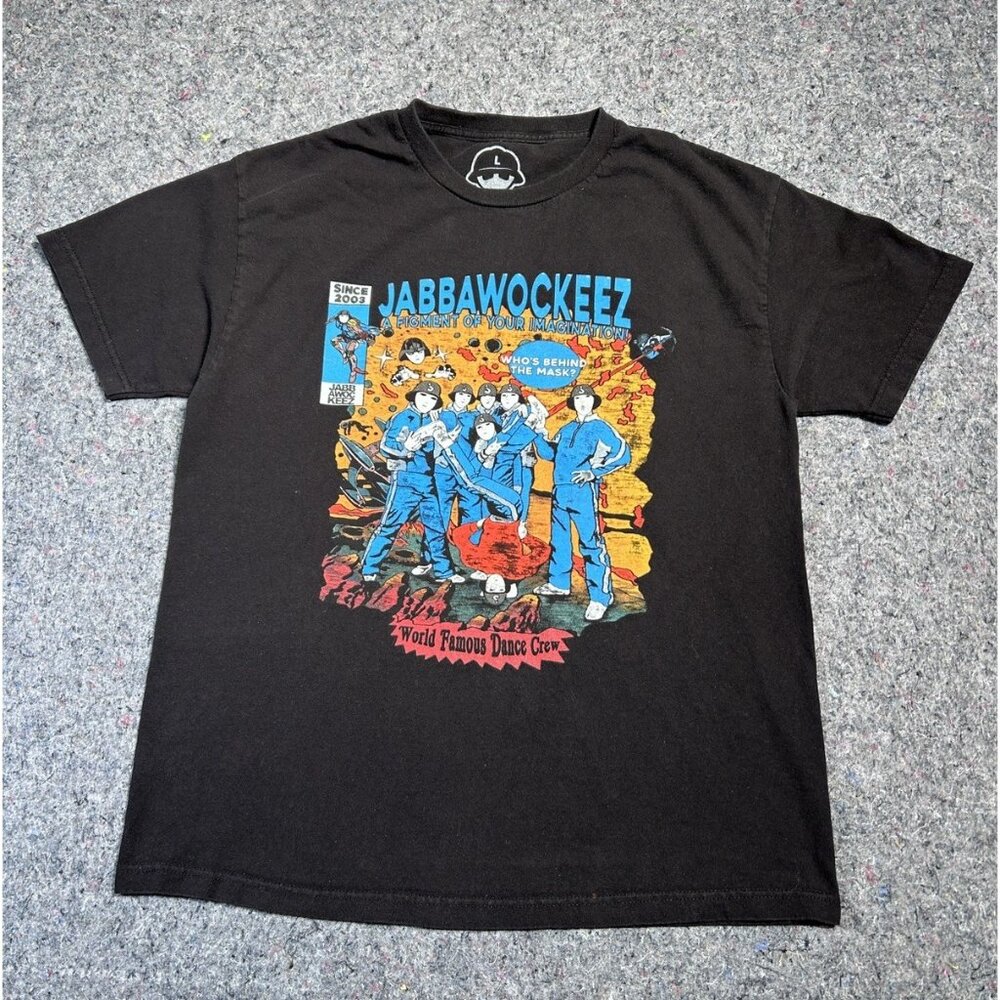 Jabbawockeez Black With Awesome Graphic T-Shirt Size Large Short Sleeves